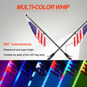 ไฟแอลอีดีแบบวิป KS 50W IP67 กันน้ำ ตัวเ<span class=keywords><strong>ร</strong></span>ือนอะลูมิเนียมหล่อขึ้น<span class=keywords><strong>ร</strong></span>ูป แสงส่องได้ 360 องศา ความยาว 3-6 ฟุต แบบยืดหยุ่นเป็นเกลียว RGB ควบคุมผ่านแอพพลิเคชั่น สำหรับ<span class=keywords><strong>ร</strong></span>ถออฟโรด - Product Image 3