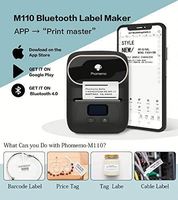 Imprimante d'étiquettes thermiques portable M110 avec interface sans fil USB+BT, compatible iOS et Android, en stock