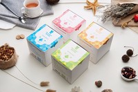 Thé noir aromatisé de qualité supérieure, thé à la rose, sachets de thé pyramidaux personnalisés, emballage en boîte