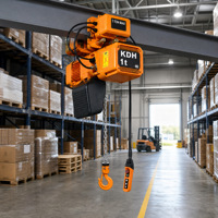 Palans électriques à chaîne de 7,5 tonnes, économiques, à double vitesse, avec chariot de déplacement et commande suspendue pour usage industriel, certifiés CE ISO
