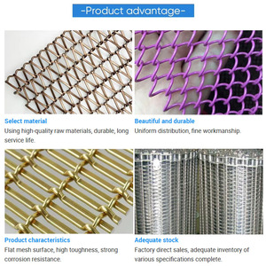 ستائر شبكية معدنية مزخرفة من الفولاذ المقاوم للصدأ لشبكة تزيين الجدار الخارجي متوفرة بالمخزون - Product Image 6