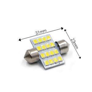 Lumière de toit LED pour voiture, lampe de lecture, ampoule à double extrémité, 31 mm, 16 ampoules, remplacement d'ampoule intérieure - Product Image 5
