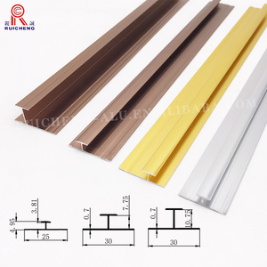 Borde de pared de perfil de aluminio dorado, embellecedor de esquina interior, Material de construcción Flexible, venta al por mayor - Product Image 2