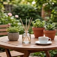 Diffuseur de parfum d'intérieur en verre à bâtonnets, sans flamme, à longue durée, pour huiles essentielles d'aromathérapie