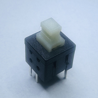 Saklar Tombol Tekan Tipe DIP PS585T-L-10B-YS-5P-1, Tahan Suhu Tinggi, Posisi Kaki Pertama Terputus, Tipe Latching