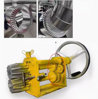 Machine multifonctionnelle électrique pour le gaufrage des bords de tôles en acier inoxydable et le formage de tubes, avec moteur, engrenages et roulements