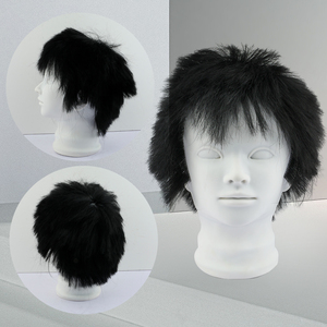 Tête d'entraînement pour hommes avec cheveux 100% naturels, outils de coiffure pour étudiants en barbier, tête de mannequin de 24 cm avec support - Product Image 4
