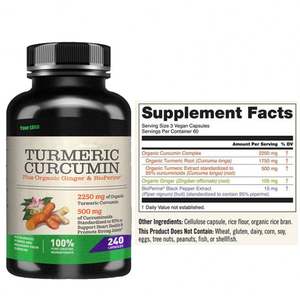 แคปซูลขมิ้นชัน 95 แคปซูล ขายส่งจำนวนมาก อาหารเสริมออร์แกนิก แคปซูลขมิ้น - Product Image 2