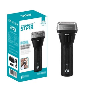 เครื่องโกนหนวดไฟฟ้า Winning Star Foil แบบชาร์จ Type-C กันน้ำ IPX7 สำหรับผู้ชาย พร้อมหน้าจอ LED - Product Image 1