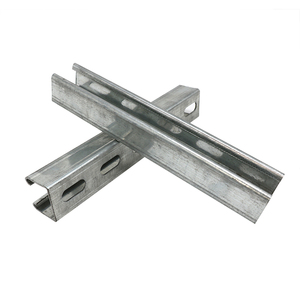 Profilé en acier galvanisé en forme de C de 41 mm, perforé et rainuré de 2,5 mm pour supports de fixation en acier inoxydable - Product Image 3