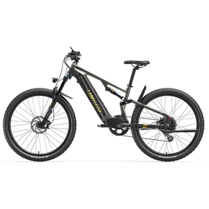 Bicicleta eléctrica LANKELEISI MG600 Pro de 29 pulgadas con suspensión completa, 250W, tipo Fat Bike, con sensor de torque, batería de 48V 20Ah - Product Image 5