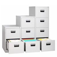 Serrure d'armoire à tiroirs moderne en acier avec 2 tiroirs-Stockage de bureau commercial durable et solide pour hôtels hôpitaux