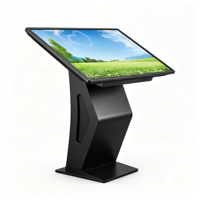 Kiosque d'information interactif à écran tactile LCD Android de 32 pouces, 4K, 20 points, affichage au sol pour école, bureau