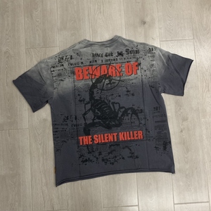 T-shirt Estiva da Uomo Nuova Collezione, Stile Americano Vintage con Lavaggio Acido, Manica Corta, Pesante, con Diamanti, Prima <span class=keywords><strong>Fila</strong></span> - Product Image 5