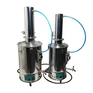 Laboratory Automatic Cut-Off Water Distillation Equipment Small Size 20 L Per Hour Electric Heating Water Distiller