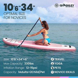 Entrepôt américain livraison gratuite planche de <span class=keywords><strong>paddle</strong></span> <span class=keywords><strong>gonflable</strong></span> planche de surf <span class=keywords><strong>rose</strong></span> Outdoor Traveler Paddleboarding - Product Image 3