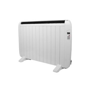 Riscaldatore termico da 1800W in alluminio bianco, telecomando LCD, timer, dimensioni 58,5x100x5,5cm, ideale per riscaldamento - Product Image 1