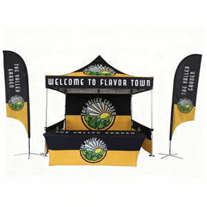 Tenda Pieghevole Personalizzata 10x10 con Telaio in Alluminio Resistente, Resistente ai Raggi UV, per Pubblicità Esterna ed Eventi - Product Image 1