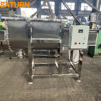 Mélangeur à ruban horizontal, prix compétitif, mélangeur de substrat pour champignons, mélangeur de poudre de sauce soja, mélangeur à ruban industriel 300 kg, machine de mélange
