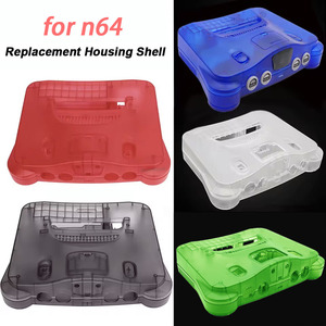 Coque de boîtier nouveau remplacement 11 couleurs boîte <span class=keywords><strong>transparente</strong></span> N64 rétro boîtier de Console de jeu vidéo tournevis Compatible pour - Product Image 3