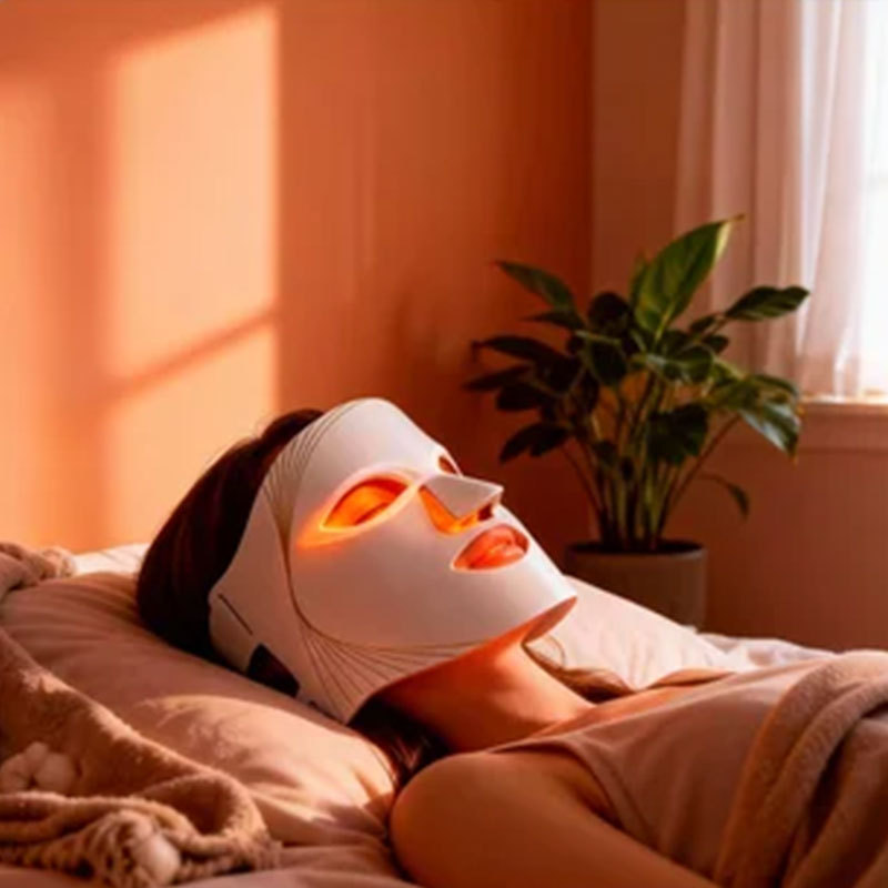 8 Modes LED Hand Held Home Use Facial Mask for Skin Care Light Therapy Device