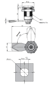 Fs6830 DS705-2M-19 Mini Iốt Giao Thông Ánh Sáng Hộp Điều Khiển Khóa-Kỹ Thuật Số Bàn Phím Điện Tử Khóa Với Ủy Quyền E-Key Truy Cập - Product Image 2