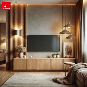 Muebles de Salón Estilo Wabi-Sabi de Allandgroup, Muebles Japoneses de Madera para el Hogar, Diseño Interior Nórdico, Estilo Japandi, Mueble de TV de Pared de Roble Blanco - Product Image 2