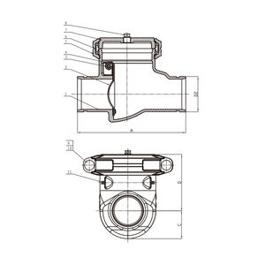 H84X712 Gerilltes Rückschlagventil - Schnellanschluss für Brandschutz- und HLK-Systeme - Product Image 2