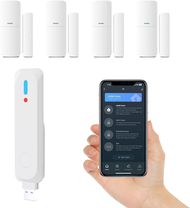 Système d'<span class=keywords><strong>alarme</strong></span> de sécurité domestique sans fil portable AGSHOME 5 pièces avec WiFi 2,4 GHz, notification via l'application Tuya Smart pour la sécurité des enfants - Product Image 1