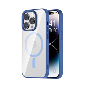 Phụ kiện điện thoại di động mới Ốp lưng trong suốt bảo vệ <span class=keywords><strong>TPU</strong></span> <span class=keywords><strong>PC</strong></span> chống sốc từ tính dành cho iPhone 15 Pro Max - Product Image 5