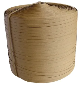 Pengikat kertas rol pembungkus permukaan kemasan bahan kemasan pita tali kertas daur ulang untuk mesin pengikat