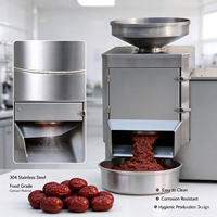 Machine Commerciale Automatique pour la Fabrication de Purée de Dattes Rouges (Jujubes) Dénoyautée et Épluchée, 3000 kg/h, en Acier Inoxydable 304, Séparation Peau-Graine