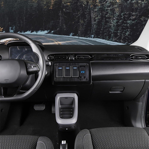 Bảng điều khiển công tắc rocker chống nước bằng nhôm/kim loại 4 Gang với đồng hồ đo điện áp bộ sạc USB kép 4.8A cho thuyền 12V/24V <span class=keywords><strong>DC</strong></span> - Product Image 4