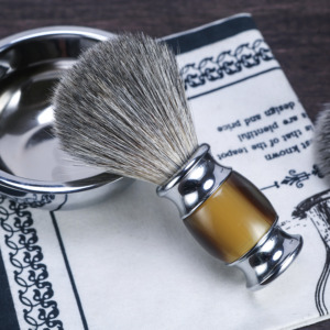 <span class=keywords><strong>Pennello</strong></span> da <span class=keywords><strong>Barba</strong></span> Riutilizzabile con Manico in Resina Anti-irritazione e Setole di <span class=keywords><strong>Tasso</strong></span> per Pulizia Viso e <span class=keywords><strong>Barba</strong></span> - Product Image 5