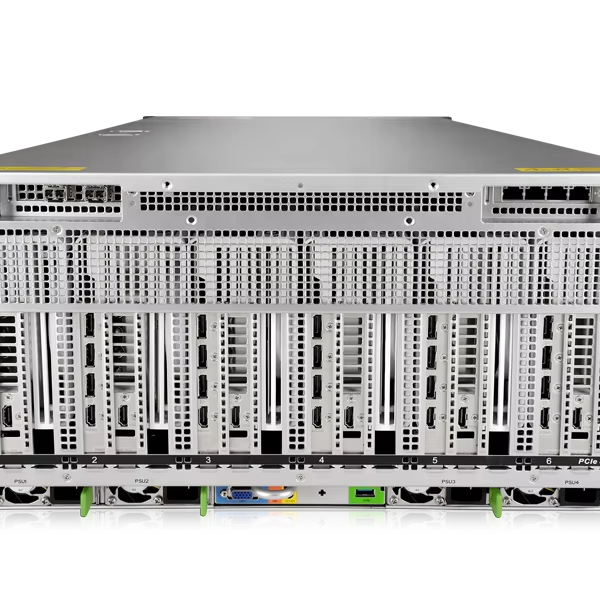 13* PCIe 5.0 GPU 4x GeForce RTX 4090 24GB 2* Intel 6530 16* 32G DDR5 2* 480G SSD 7.68T U.2 SSD 4* 2200W Stock Rack Server Fan