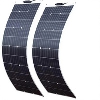Panneau solaire monocristallin flexible 800W (2x400W) étanche IP67 pour camping-car, camping, bateau, surface incurvée