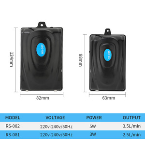 <span class=keywords><strong>Pompe</strong></span> à <span class=keywords><strong>oxygène</strong></span> transfrontalière pour petits aquariums et bacs à poissons - Silencieuse, pratique, double/simple sortie - Product Image 6