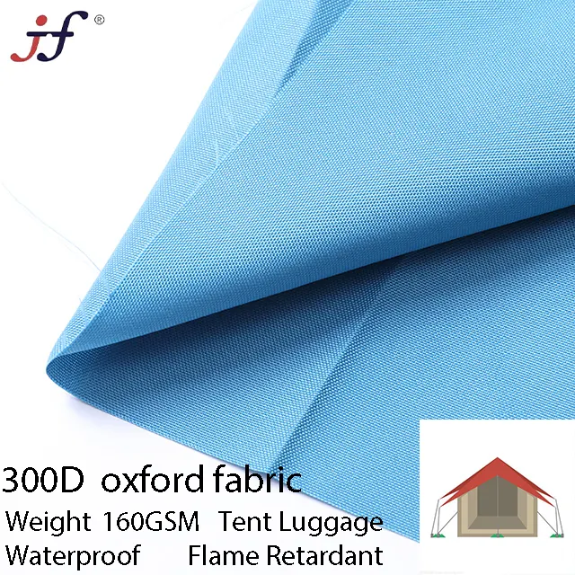 100% polyester 300D Oxford vải PA tráng không thấm nước cho lều hành lý và Oxford túi vải chất liệu