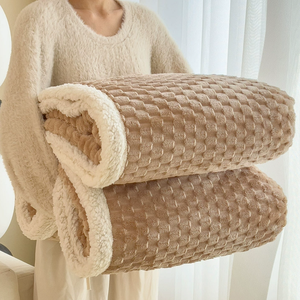 Custom Soft Solid Fluffy Plush Fur Velvet Blanket <strong>Throw</strong> Cozy Thicken Warm Flannel Fleece Blanket <strong>for</strong> Winter Double <strong>Bed</strong> <strong>King</strong> <strong>Size</strong> - Product Image 4