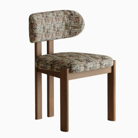 Chaise de salle à manger moderne en bois massif avec siège rembourré pour restaurant, salon, ferme, entrepôt et atelier - Fournisseur chinois