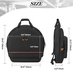 Échantillon gratuit Sac pour tambour muet de 12 pouces Sac à dos étanche pour tambour muet Sac à bandoulière Ensemble de tambours muets de 12 pouces Transport Stockage à long terme - Product Image 6