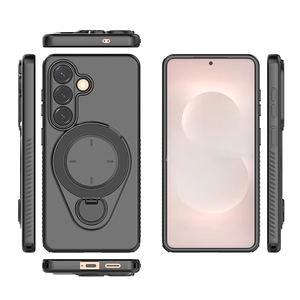 Funda Protectora <span class=keywords><strong>de</strong></span> TPU Ultra Suave para <span class=keywords><strong>Samsung</strong></span> S26 Plus, Moderna, Anti-Caídas, Personalizada, con Anillo Metálico <span class=keywords><strong>de</strong></span> Carga Inalámbrica Magnética <span class=keywords><strong>de</strong></span> 360° - Product Image 1