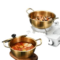 Marmite coréenne pour fruits de mer en acier inoxydable épaissi, ustensile de cuisson polyvalent pour la maison et les restaurants, pour mijoter et faire bouillir