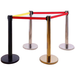 Offre Spéciale rétractable balustre, base ronde balustrade <span class=keywords><strong>corde</strong></span> de velours rouge - Product Image 2
