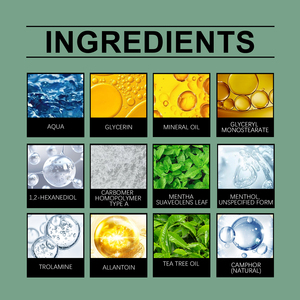Crème Rafraîchissante aux Herbes 100g en Pot <span class=keywords><strong>à</strong></span> Large Ouverture avec Emballage Carton Feuille Verte Hydratant pour Massage Corporel - Product Image 4