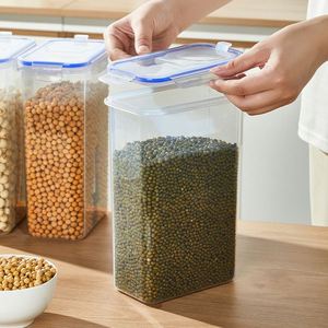 Household Plastic Airtight Preservation Jar Moisture Insect Proof Storage <b>Container</b> for Grain <b>Flour</b> Dry Food Storage - Product Image 4