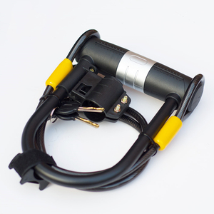 <span class=keywords><strong>Antivol</strong></span> en <span class=keywords><strong>U</strong></span> robuste pour vélo <span class=keywords><strong>avec</strong></span> câble en acier et support de fixation pour vélos de route, VTT, électriques et pliants - Product Image 1
