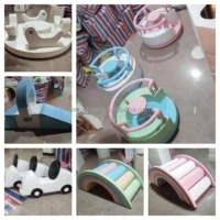 Manège Électrique Blanc pour Enfants, Aire de Jeu Intérieure, Carrousel Souple pour Centre Commercial, Équipement de Location pour Fêtes