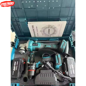 Steeltreks Hardware <b>Tool</b> Sets 2026 New Factory Wholesale Discount 2 in 1 Brushless <b>Tools</b> Angle Grinder Wrench Power <b>Tool</b> Sets - Product Image 2