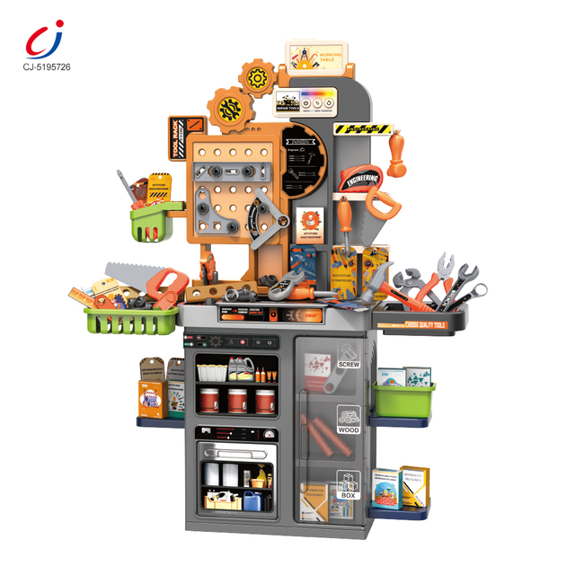 Chengji Child Educational Simulation Repair Kit Assembling Toy Drill Cognitive Interaction Lighting Music Working Table for Kids